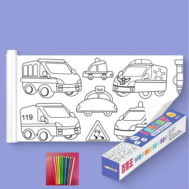 Longue Peinture Murale Rouleau de Papier Cadeau pour Enfants Tout-Petits
