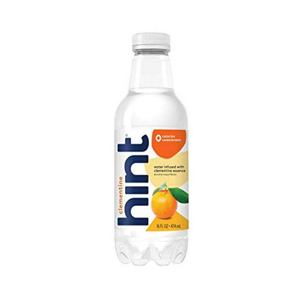 Hint Water Clementine, (Pack of 12) 16 Ounce Bottles, Pure Water