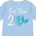 thumbnail image 4 of Inktastic 2nd Birthday Mermaid Party Girls Long Sleeve Toddler T-Shirt, 4 of 5