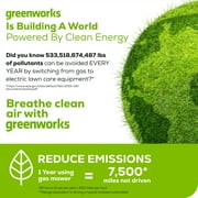 Greenworks 60V 25 Cordless Brushless Self-Propelled Mower + Two (2) 4.0Ah Batteries & Dual Port Charger