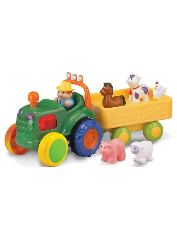 Kidoozie Funtime Tractor  Farm Playset with Toy Tractor, Figure and Farm Animals  Suitable for toddlers and preschoolers ages 12+ months