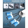 thumbnail image 3 of Baterías recargables de litio D Artman 9000 mWh, paquete de 4, 1,5 V, 3 of 7