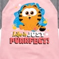thumbnail image 3 of Garfield - Life Is Just Purrfect - Toddler & Youth Girls Raglan Graphic T-Shirt, 3 of 5