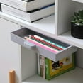 thumbnail image 5 of ABS Under Desk Drawer Organizer Storage Box for Office Pen Holder Adhesive, 5 of 5
