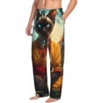 thumbnail image 6 of Naloa Moonlit Hairless Cat Monk Pajama Pants Men, PJ Bottoms, Sleep & Lounge Pants-Large, 6 of 6