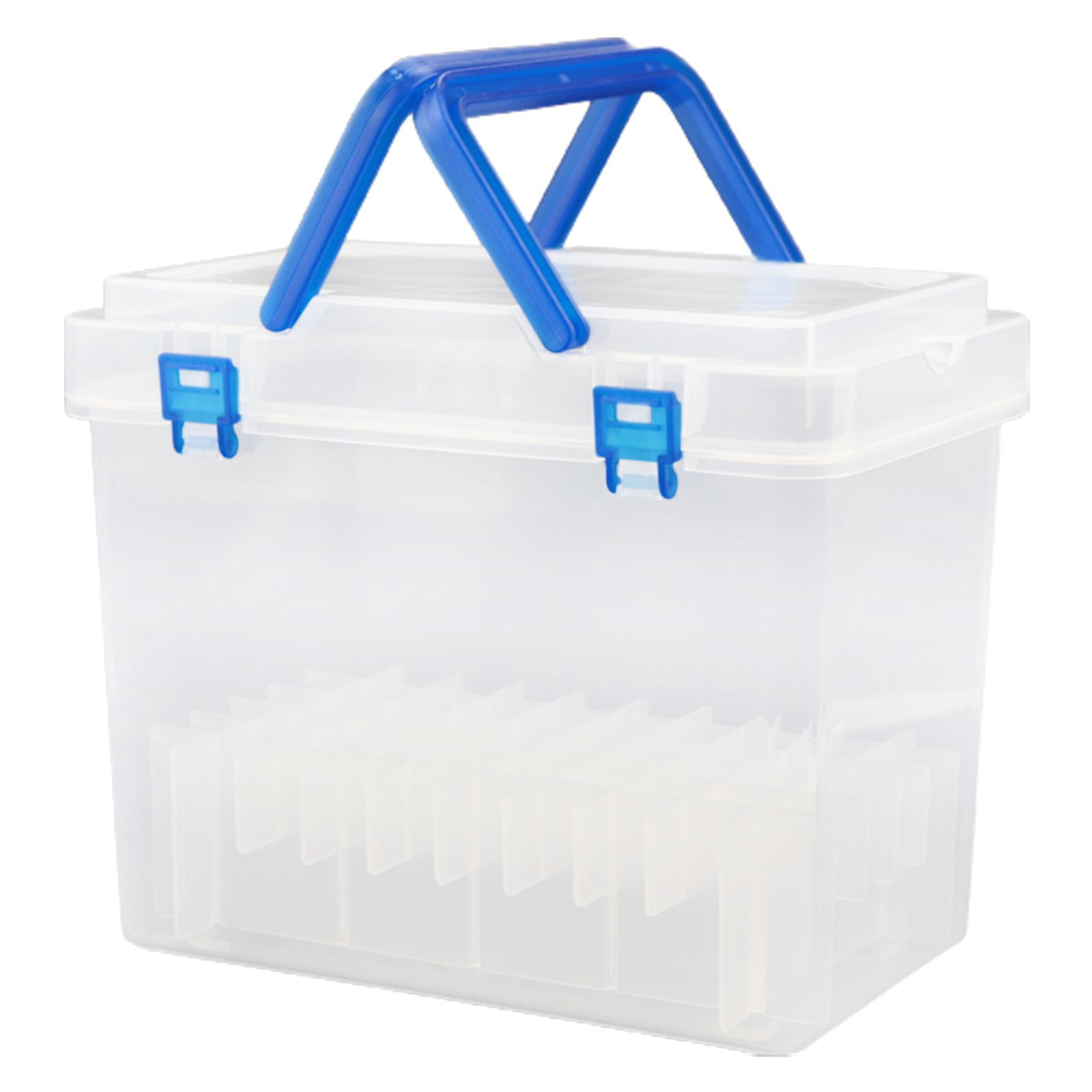 Marker Pen Carrying Case Marker Holder Transparent Multifunctional Marker Pen Organizer Case Pencil Organizer Handheld Box Brush Pen Case 48 Slot