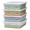 thumbnail image 1 of Homz 28 Qt Snaplock Clear Plastic Storage Container w/Secure Lid (4 Pack), 1 of 10