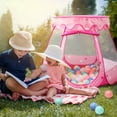thumbnail image 3 of Crayline Pop Up Princess Tent Con Juguetes De Luz De Estrella Para Niñas De 1, 2 Y 3 Años, Regalo De Cumpleaños, Piscina De Bolas Para Bebés De 12 A 18 Meses, Juguetes Para Niñas, Regalo Para Niños Pe, 3 of 8