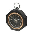 thumbnail image 3 of Black Octagon Metal Table Clock, 3 of 3