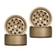 thumbnail image 5 of Llantas de rueda de 1,9 pulgadas, de 4 piezas de aluminio CNC resistente para 1:10 RC Crawler 4 Axial SCX10 D90 D110 Bronce Yotijar Llantas de rueda de coche RC, 5 of 10