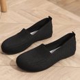 thumbnail image 4 of Ladies Slip on Loafer Shoes Womens Flats Dress Clothes Shoes Brathable Ballet Nurse Walking Sneakers Work Casual Comfortable, 4 of 5