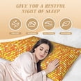 thumbnail image 3 of Body Pillow Cover - Soft Body Pillow Pillowcase, Gold Glitter lightning C Breathable Long Body Pillow Case Cover with Invisible Zipper 20x60in, 3 of 5
