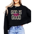 thumbnail image 7 of Camo God Is Good All The Time Sweatshirt for Women - Christian Faith Pullover Black Sweatshirt Adult X-Large, 7 of 7