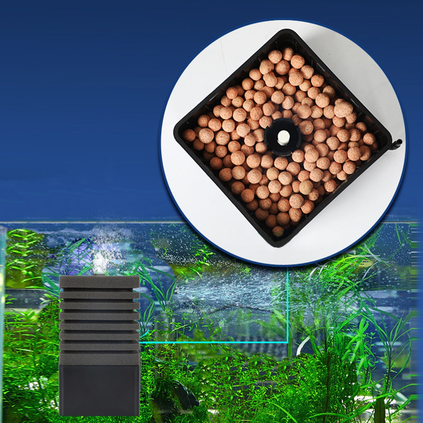 Aquarium Pre Filter Foam Rolls Compatible Filter Accessories for Fish for Filter Sponge, Replacement Filter
