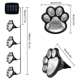 thumbnail image 2 of Luces solares para patas (juego de 4), luces para huellas de caminos de animales, iluminación para pasarelas para patios, amantes de las mascotas, 2 of 5