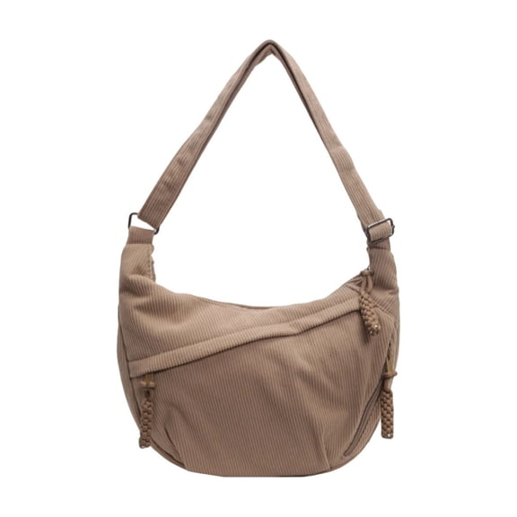 Women's Corduroy Crossbody Bag with Large Capacity, Versatile Storage for Work, Casual, and Daily Use