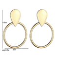 thumbnail image 3 of Pendientes de metal color plata, pendientes colgantes vintage para mujer, plata, 3 of 4
