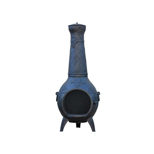 Gardener Select Cast-Iron Grape Chiminea, Black by Gardener Select