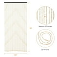 thumbnail image 6 of ANMINY Wooden Bead Door Curtain Handmade Beaded Curtain for Doorway Bamboo Hanging Room Divider Hippie Curtain for Hallway Window Boho Rustic Home Store Decor, 35.5 x 75 Inches Natural, 52 strands, 6 of 8