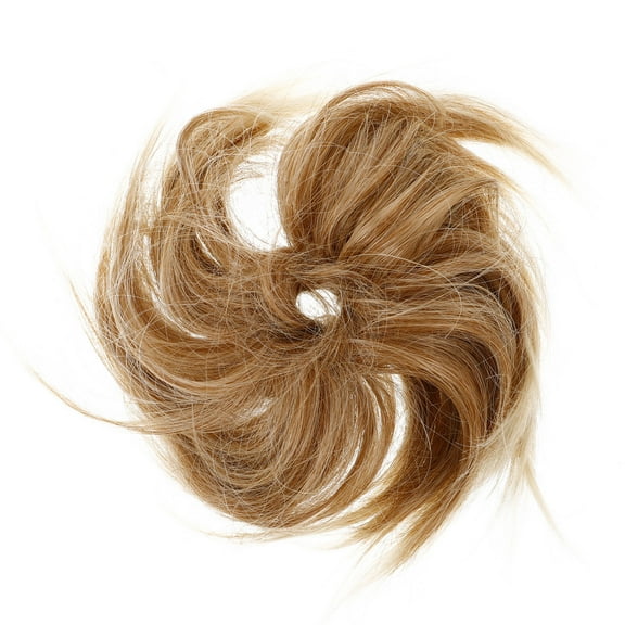 LOLIPPYY Natural Look Hair Bun Extension in Golden Fiber Hairpiece Easy Styling Hair Accessory