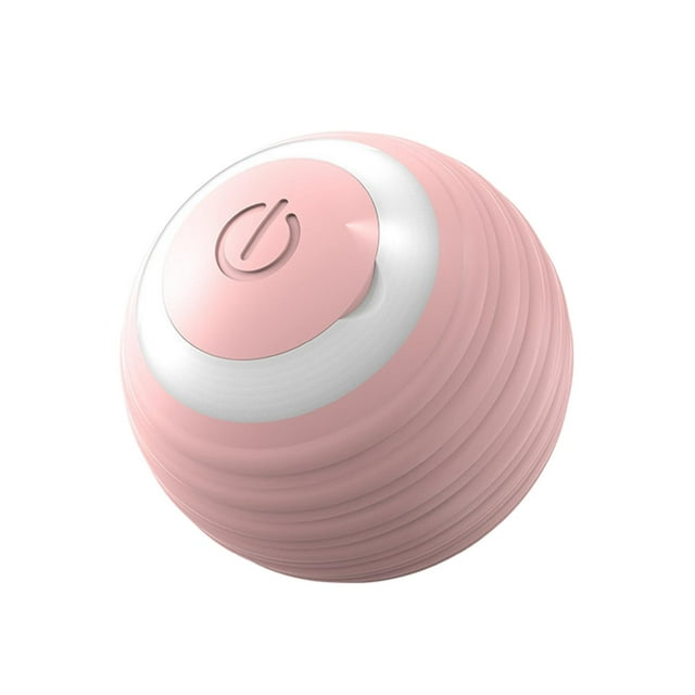 Bouncing Rolling Ball Smart Moving Cat Toy Ball for Kitty Kitten Hunting Pink