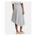 thumbnail image 2 of LAUREN RALPH LAUREN Womens Gray Striped Below The Knee A-Line Skirt 0, 2 of 4