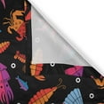 thumbnail image 3 of Ambesonne Lobster Kitchen Curtains, Wildlife Creatures, 55"x39", Multicolor, 3 of 3