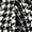 Black and White, variant on Black And White Houndstooth Print Fitted Midi Dress With Self-Tie Waist, Elegant Plus Size