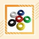 thumbnail image 4 of Yuarrent Soporte para exhibición de pelotas, dormitorio, tienda, centro comercial, fútbol, baloncesto, voleibol, bolos, Base de Deportes y aire libre Amarillo, 4 of 6