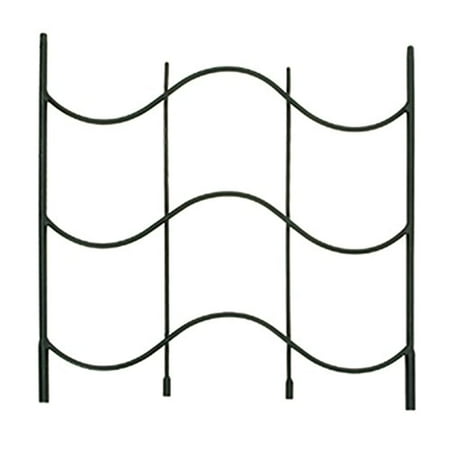 Black Metal Wave Wall Trellis