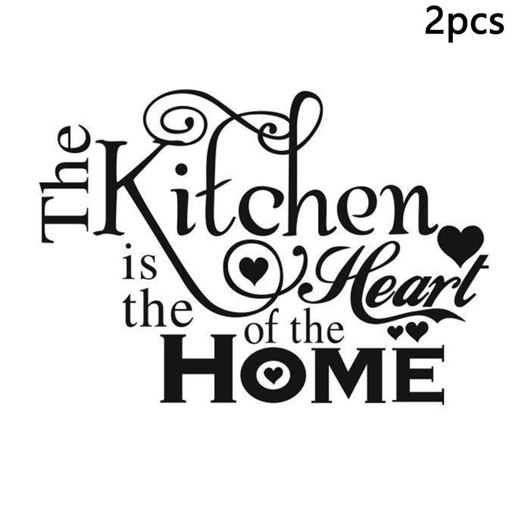 Kitchen Quote Wall Stickers Transfer Decal Dining Room Vinyl Graphic Art Decor 
