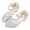 Silver, variant on Little Kids Girls Dress Pumps Glitter Sequins Princess Low Heels Princess Dress Shoes Party Dance Shoes Rhinestone Sandals