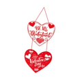 thumbnail image 4 of Letrero colgante de San Valentín con forma de corazón para aniversario al aire libre para amigos Estilo A, 4 of 9