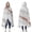 White Rose Gold, variant on Wearable Blanket,Gold Teal Blue Marble Hooded Wearable Flannel Blanket for Adults & Teens,Winter Poncho Shawl Wrap Cape Cozy Anti-Pill,60"x80"