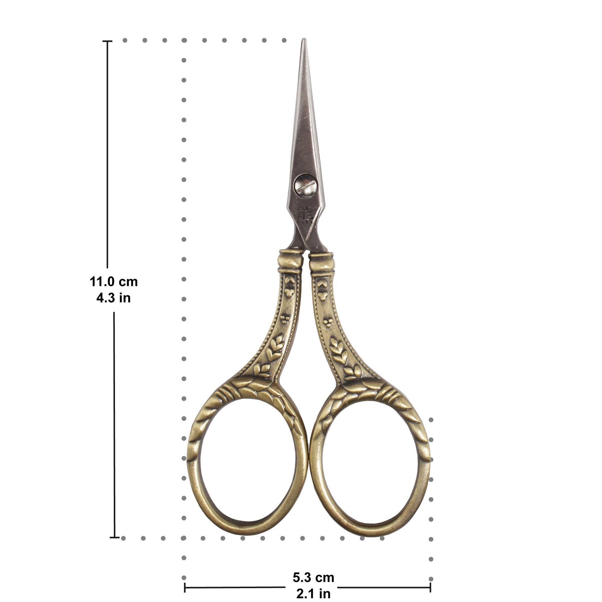 JubileeYarn Decorative Floral Embroidery Craft Scissors - Bronze - 3 Pairs
