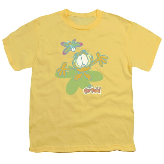 Garfield Butterfly S/S Youth 18/1 T-Shirt Banana