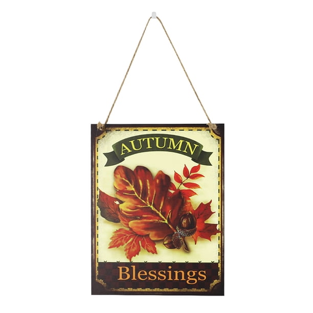 Señal de calabaza para puerta Inteprter placas de cosecha decoraciones de regalo adorable colgador de bienvenida de Acción Kits de decoración para fiestas JM00921