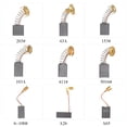 thumbnail image 2 of 10 PCS Mini Black Carbon Motor Brushes Replacement Spare Parts with 25mm Spring and Copper Core for Generic Electric Drill Mill Machine Motors Rotary Tool (Package 6: 5016# 17*12*6mm), 2 of 7