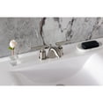 thumbnail image 4 of Kingston Brass KB8958CML Manhattan Mini-Widespread Bathroom Faucet with Pop-Up Drain, Brushed Nickel, 4 of 7