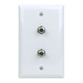 thumbnail image 2 of Construct Pro Wall Plate with Dual F-81 Connectors (White), 2 of 7