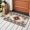 Brown/Gray, variant on Blue Beige Boho Round Area Rug 4 FT, Non Slip Indoor Outdoor Rug, Vintage Ethnic Tribal Southwestern Washable Soft Circular Carpet Non-Shedding Floor Mat for Coffee Table Nursery Foyer Balcony