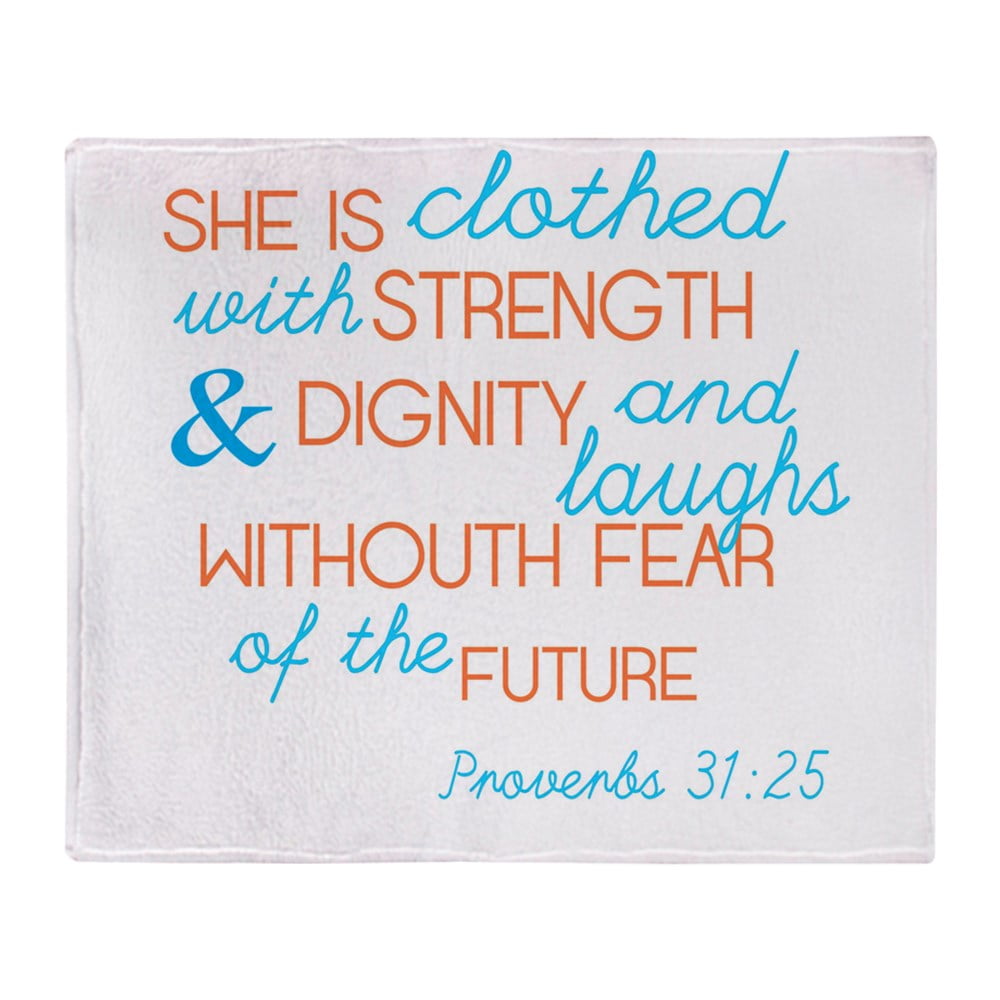 CafePress Proverbs 31 Woman Throw Blanket Soft Fleece Throw Blanket