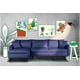thumbnail image 1 of Sofá Cama Reversible de Lino Azul Beehive Memory Foam Modelo Analia Makora, 1 of 8