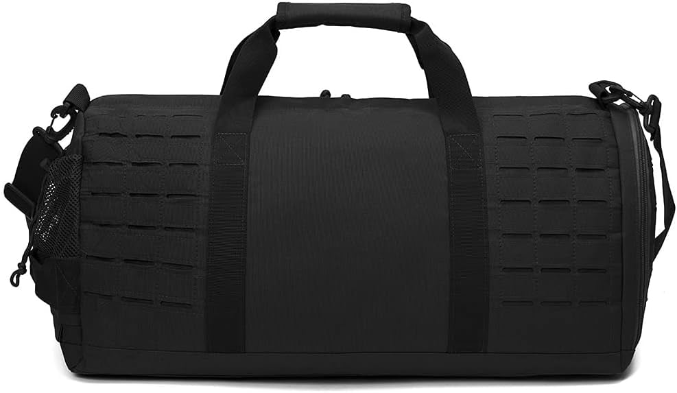 favastee 40L Military Tactical Duffle Bag For Men Sport Gym Fitness Tote Travel Training Workout With Shoe Compartment Basketball Football Weekender