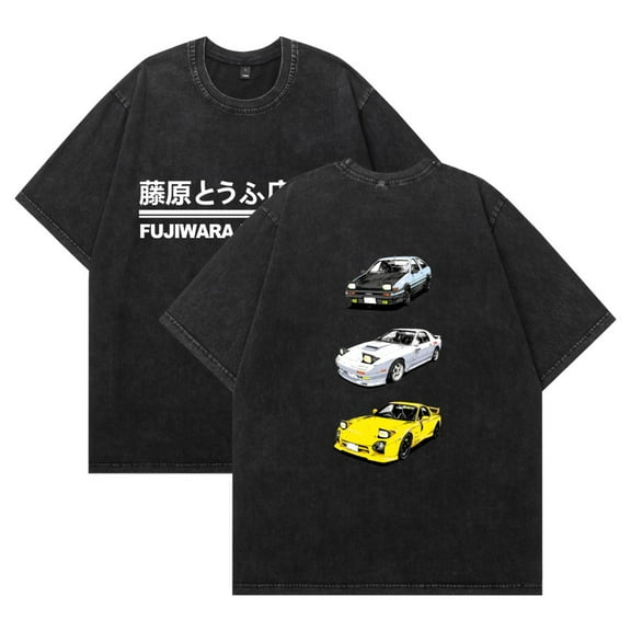 Leveorch Initial D Anime Graphic T-shirt Women/Men Streetwear