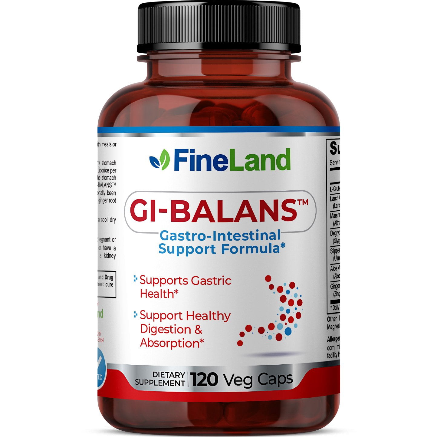 FineLand Vitamins GI-BALANS Digestive Support Capsules, 60 Count