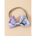 thumbnail image 4 of SUNSIOM Barboteuses pour Bébés Filles Robe Imprimé Floral Jupe Ourlet Manches Courtes Combinaisons Justaucorps avec Bandeau, 4 of 5