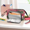 thumbnail image 6 of Nylon Fish Mouth Pencil Case with Large Capacity Zipper Pencil Pouch Strawberries and Green Leaves Pencil Bag Organizers, 6 of 7