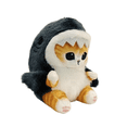 thumbnail image 1 of Gatito De Peluche CAT con Disfraz De Tiburón 13cm, 1 of 2