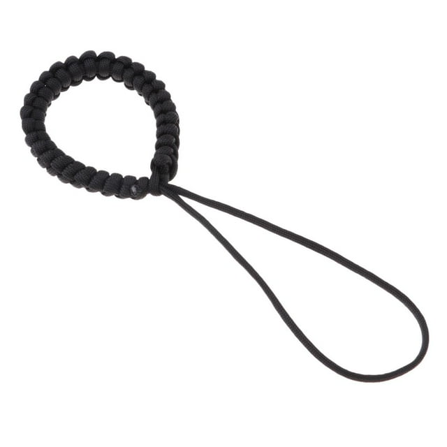Cuerda de muñeca Anti-pérdida Sunnimix Correa de cámara de tejido Ajustable negro